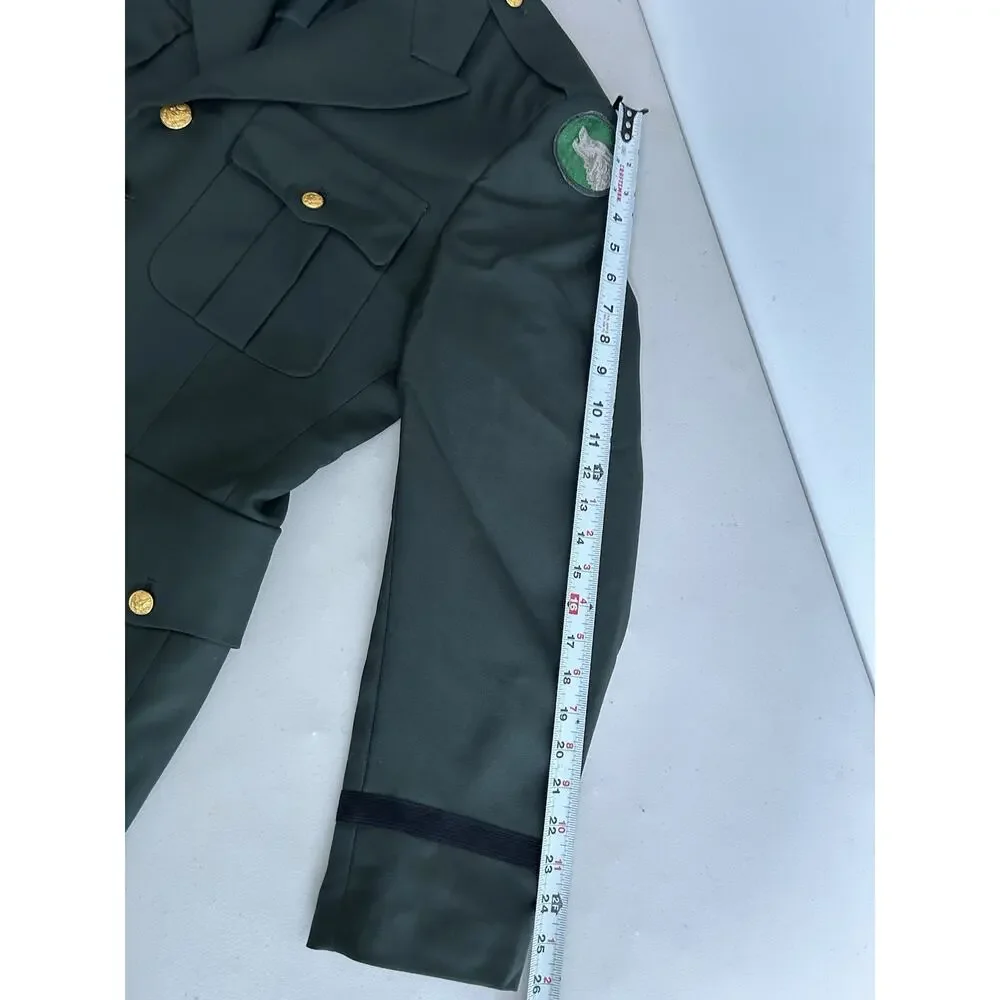 US Military Patriot Uniform Green Jacket Blazer Weintraub Bros 420R 104 Infantry